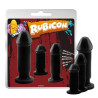 Rubicon Lot de 3 plugs Rubevil Noirs